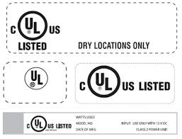 UL Approved Labels