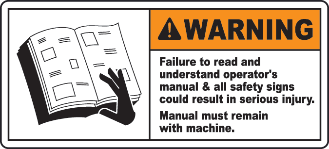 Machinery Safety Signs Labels